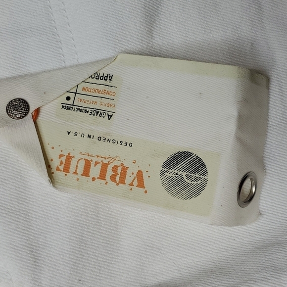 VJ V Blue Jean shorts white NWT 9 - Picture 2 of 4